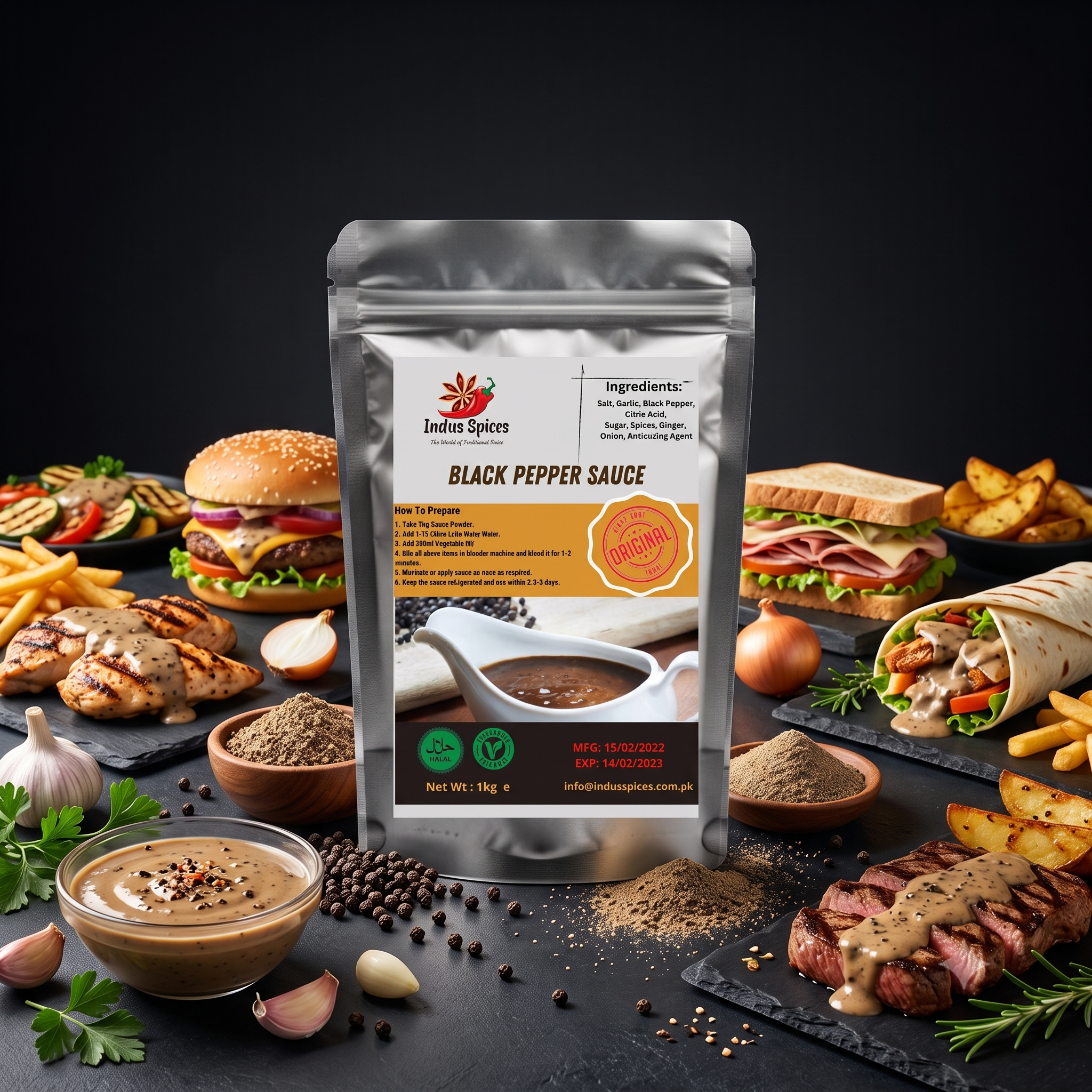 Black Pepper Sauce Powder