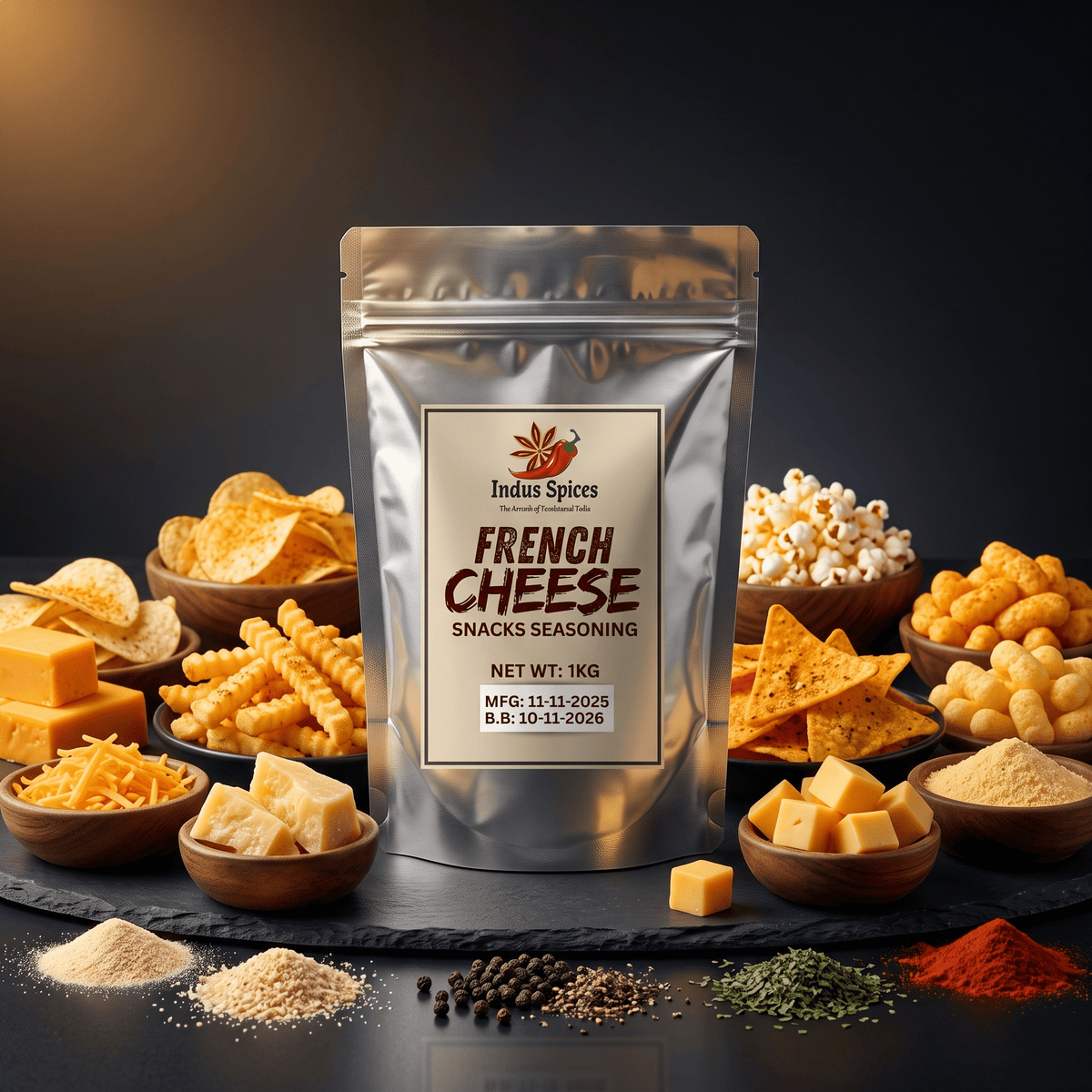French Cheese Snacks Seasoning - Indus Spices
