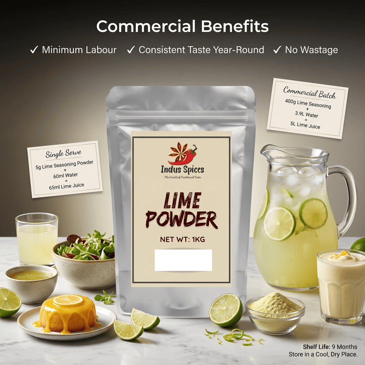 Lime Powder/Seasoning - Indus Spices