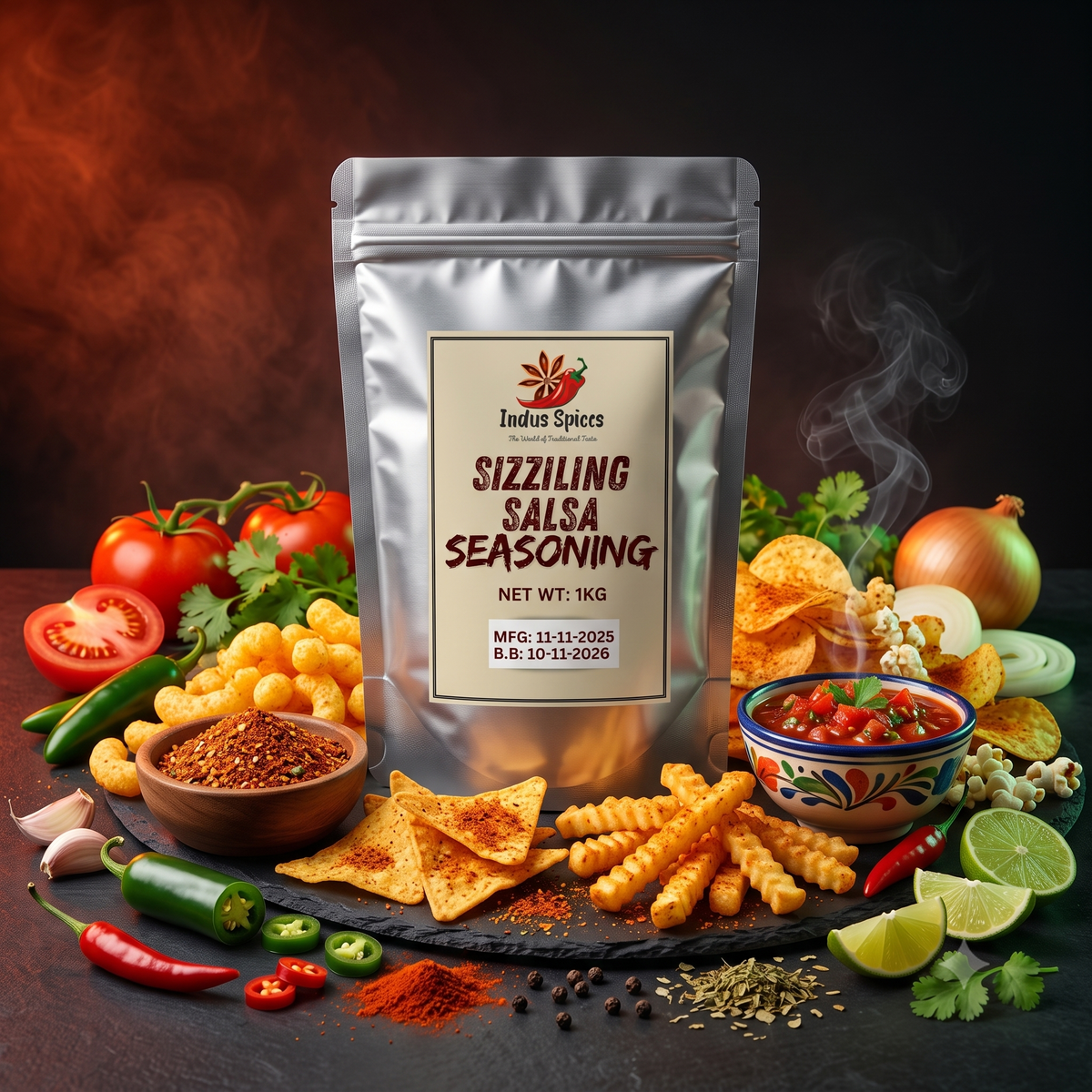 Sizzling Salsa Snack Seasoning - Indus Spices