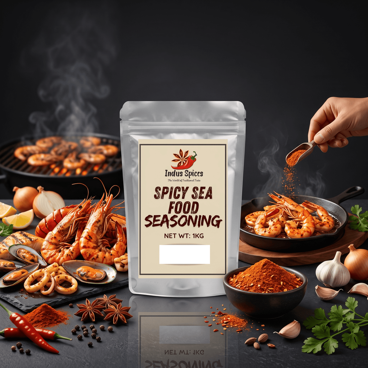 Spicy Seafood Seasoning - Indus Spices