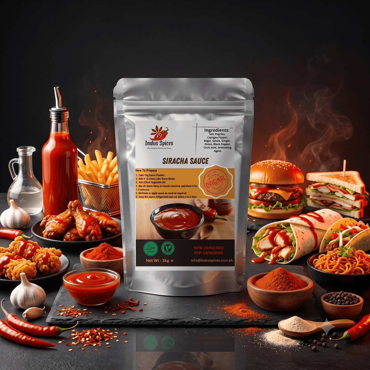 Sriracha Sauce Powder - Indus Spices