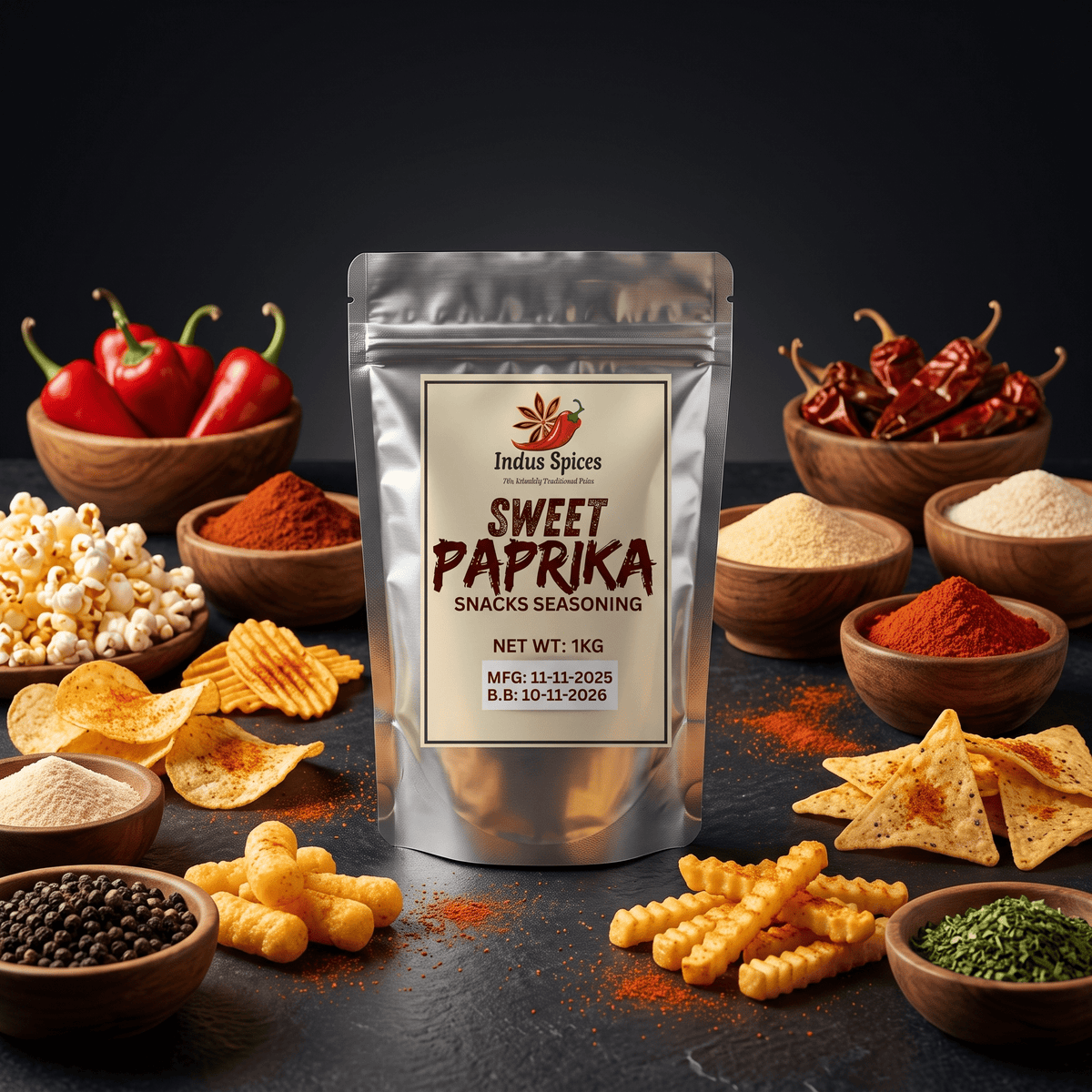 Sweet Paprika Snack Seasoning - Indus Spices
